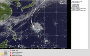 WNP: TS 06W(CHAMPI) is getting better organized, forecast to peak at Typhoon intensity by 72hours, center relocated at 23/06utc