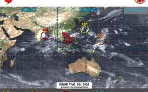 INVEST 92B: TCFA issued// INVEST 95W MEDIUM//0818utc