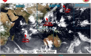 20W(KRATHON) reached Super Typhoon Intensity now bearing down on TAIWAN//19W(JEBI)//TC 01S(ANCHA)//0209utc