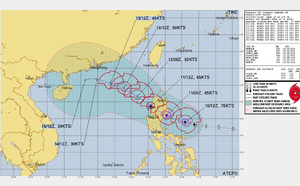 Typhoon 26W(TORAJI) intensifying and bearing down on LUZON// 1015utc