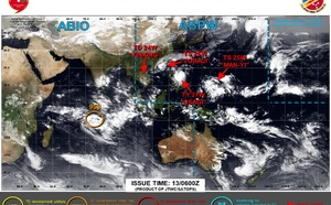 Typhoon 27W(USAGI) intensifying brushing the NE tip of LUZON//TS 25W(MAN-YI) intensifying gradually approaching LUZON//INVEST 95S//3 Week TC Formation Probability//1309utc 