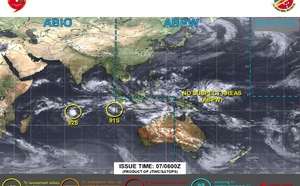 INVEST 91S &amp; INVEST 92S// 0709utc