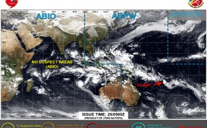 TC 06P rapidly developed clipping Northen VITI LEVU within 12h// TC 05S//3 Week TC Formation Probability//2909utc 