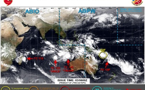 Busy Southern Hemisphere// TC 11S(FAIDA) landfall near Toamasina/MADAGASCAR//02 FEB 2025 12utc