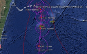 22S(GARANCE) CAT 3 US to make landfall over Northern REUNION by 24h//18P(ALFRED) near CAT3// 23S(HONDE) CAT1// 2703utc